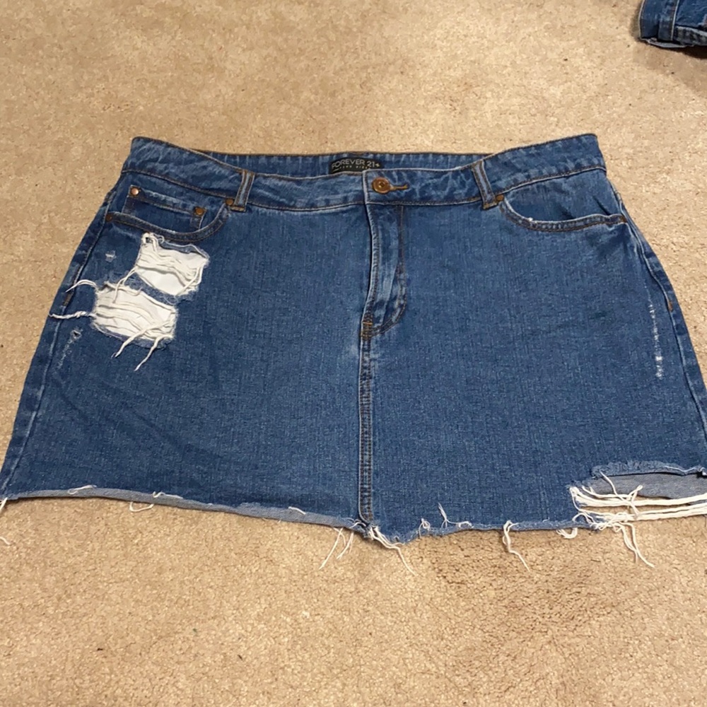 Forever 21 Jean Skirt